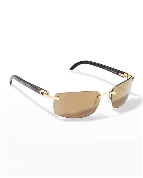 sunglasses cartier men|rimless cartier glasses men's.